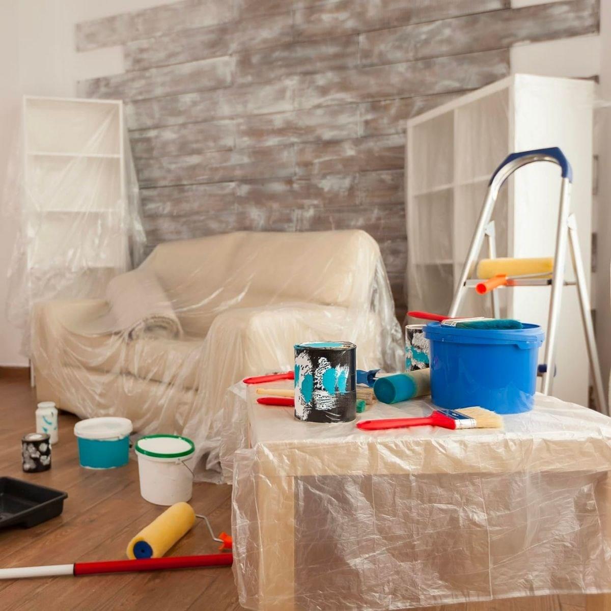 Boya Badana Eşya Koruma Hışır Örtüsü 280cm x 15 mt  Yapışkanlı Hışır Örtü (5563) #5