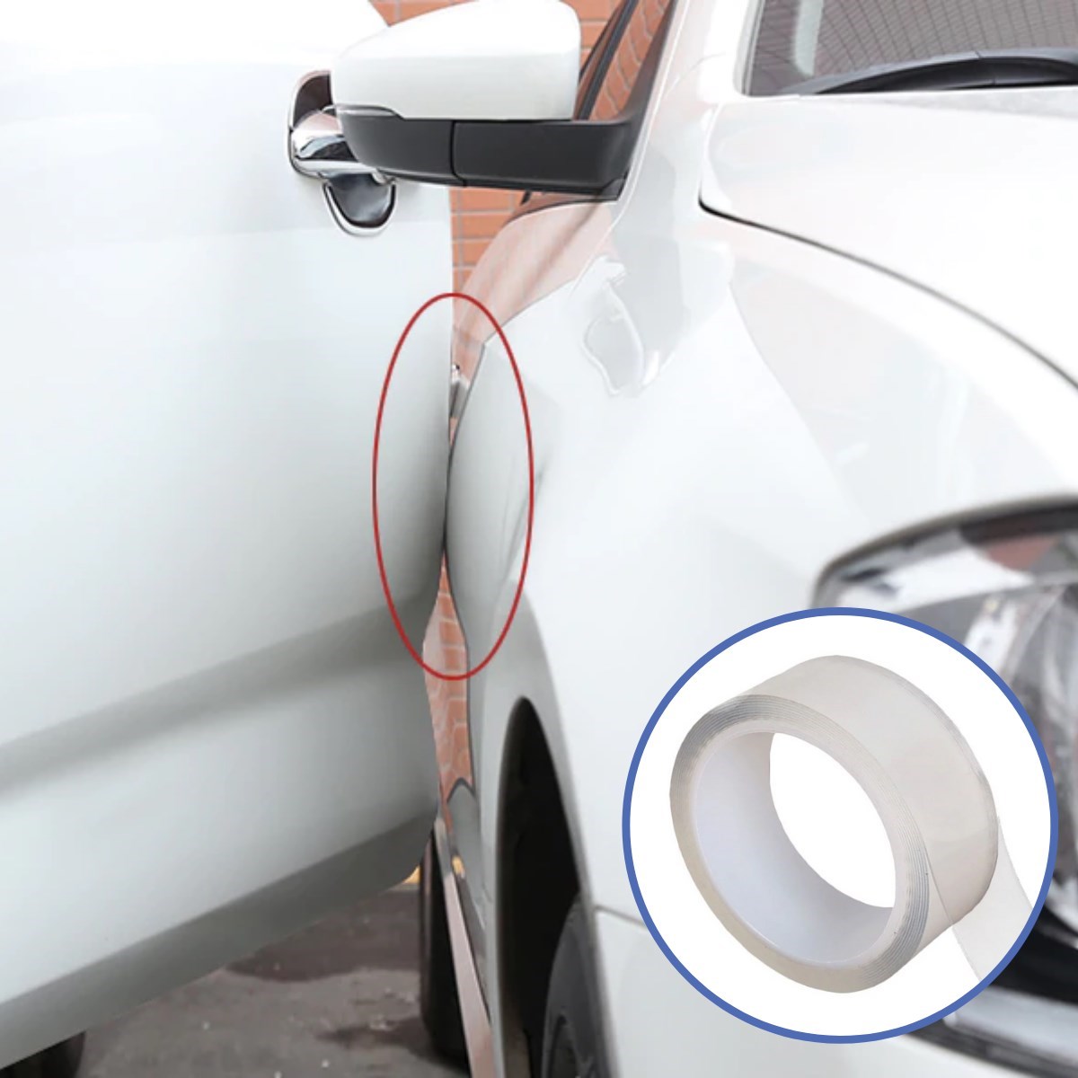 Şeffaf Su Geçirmeyen Dayanıklı Kolay Yapışan Çizilmeye Dayanıklı Oto Darbe Koruyucu Bant (5563) #3