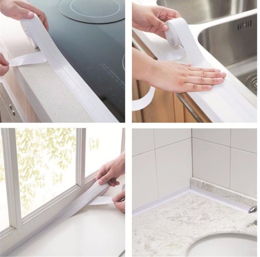 BEYAZ Su Sızdırmaz Lavabo Kenar Bandı (3.2m) (5563) #4