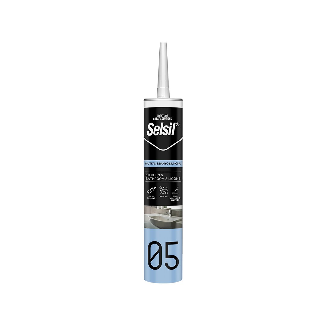 SELSİL 05 ŞEFFAF MUTFAK VE BANYO SİLİKON 280ML (5563)