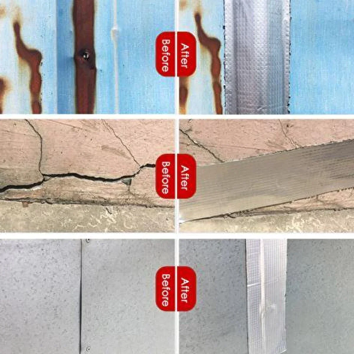 Çok Amaçlı Kuvvetli Yapıştırma Bandı Çamur Bant Su Geçirmez Tamir Bandı Su Sızdırmaz Bant 96 mm x 1.5 Mt (5563) #2