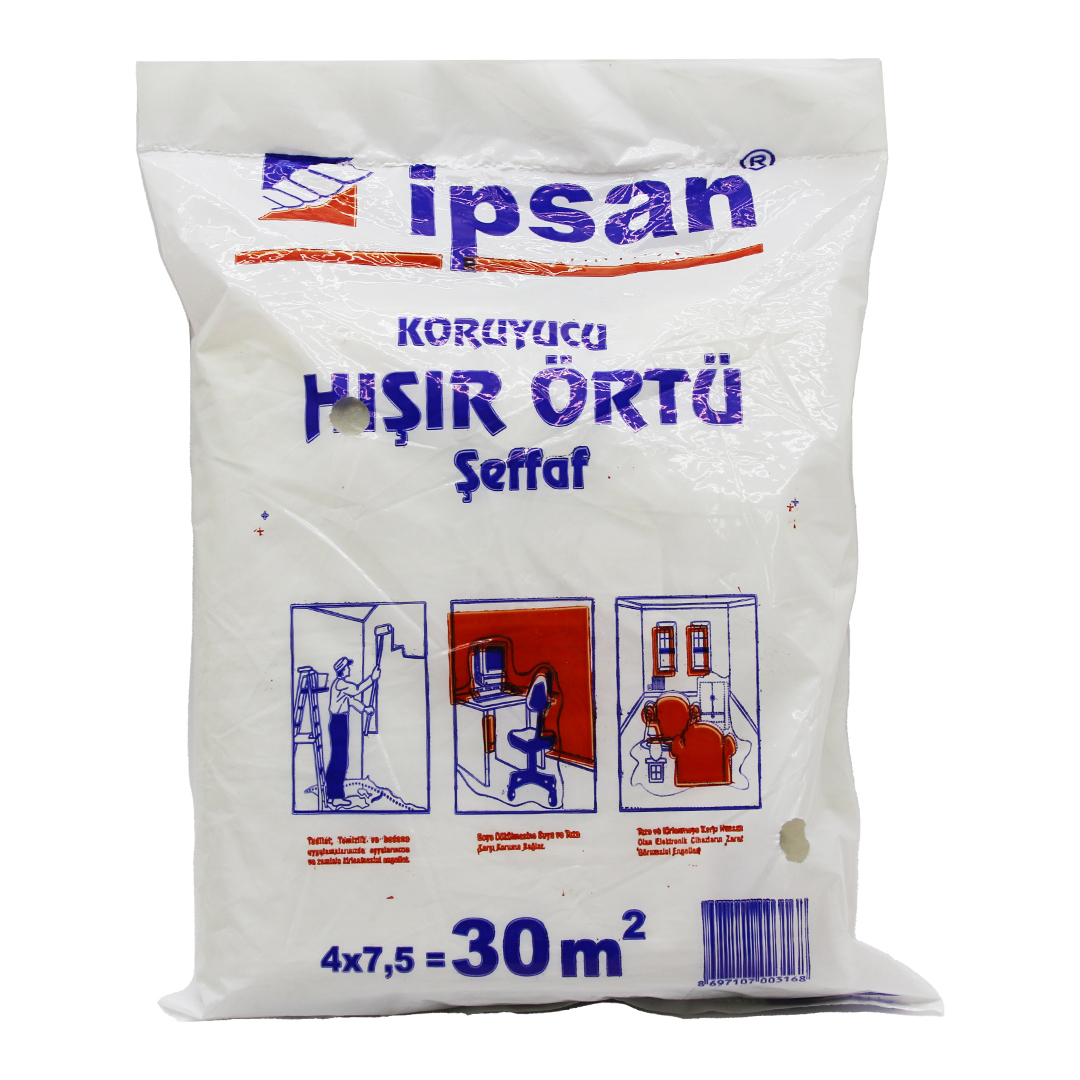 30-M2 = 4X7.5MT Clear Protective Tarp (5563)