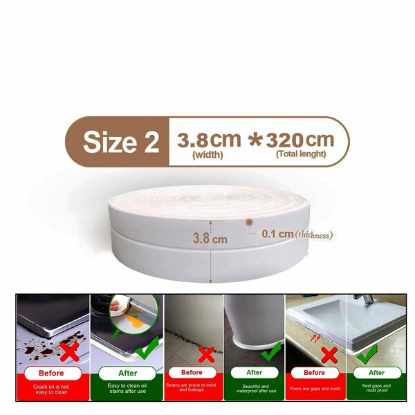 Waterproof Tape White 3.8CM x 3.2MT (5563)