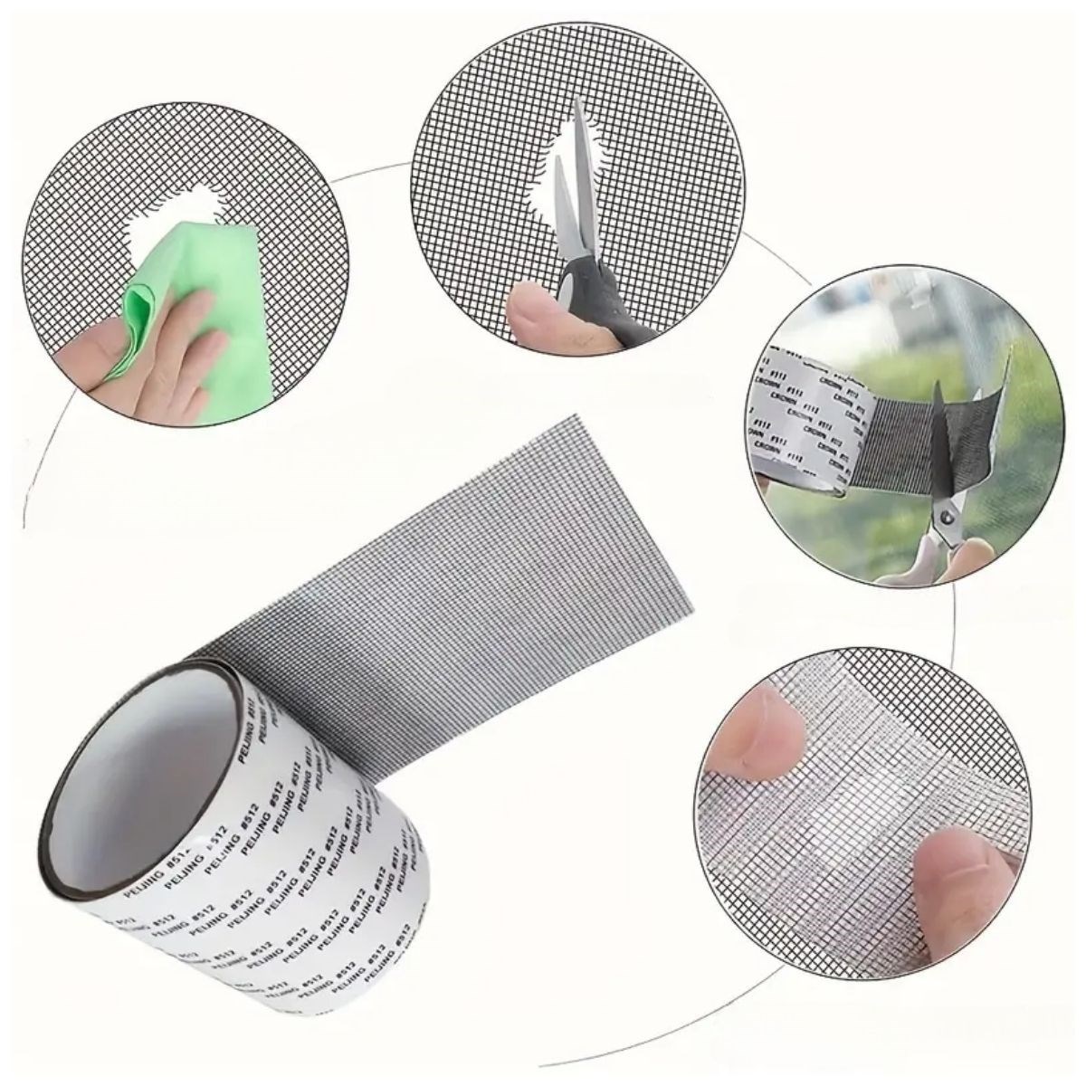 Strong Adhesive Window Repair Tape, Insect Prevention Patch 2m x 5cm (5563) #4