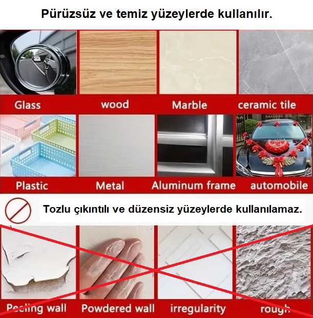 60 Parça Kolay Açılır Güçlü Çift Taraflı Bant 18mm*50mm (5563) #4