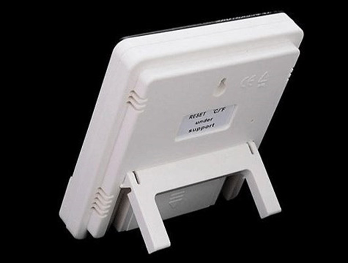 Bebek Odası Masaüstü Dijital Termometre Nem Ölçer Higrometre Saat (5563) #4