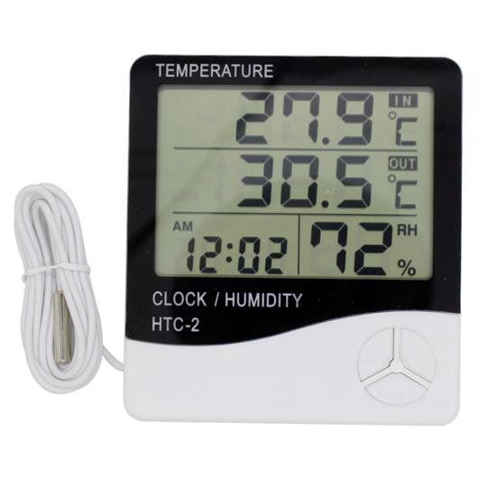 LCD-Thermometer mit Innen-/Außentemperatur, Uhr und Alarm (5563) #5