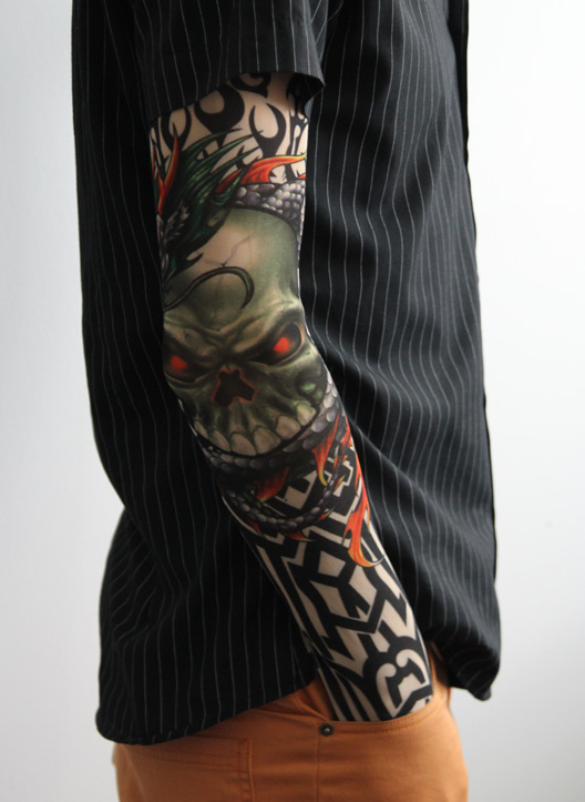 Tragbare Arm-Tattoo-Ärmel 3D-Druck Arm-Bein-Tattoo 2er Set Modell 14 (5563) #2