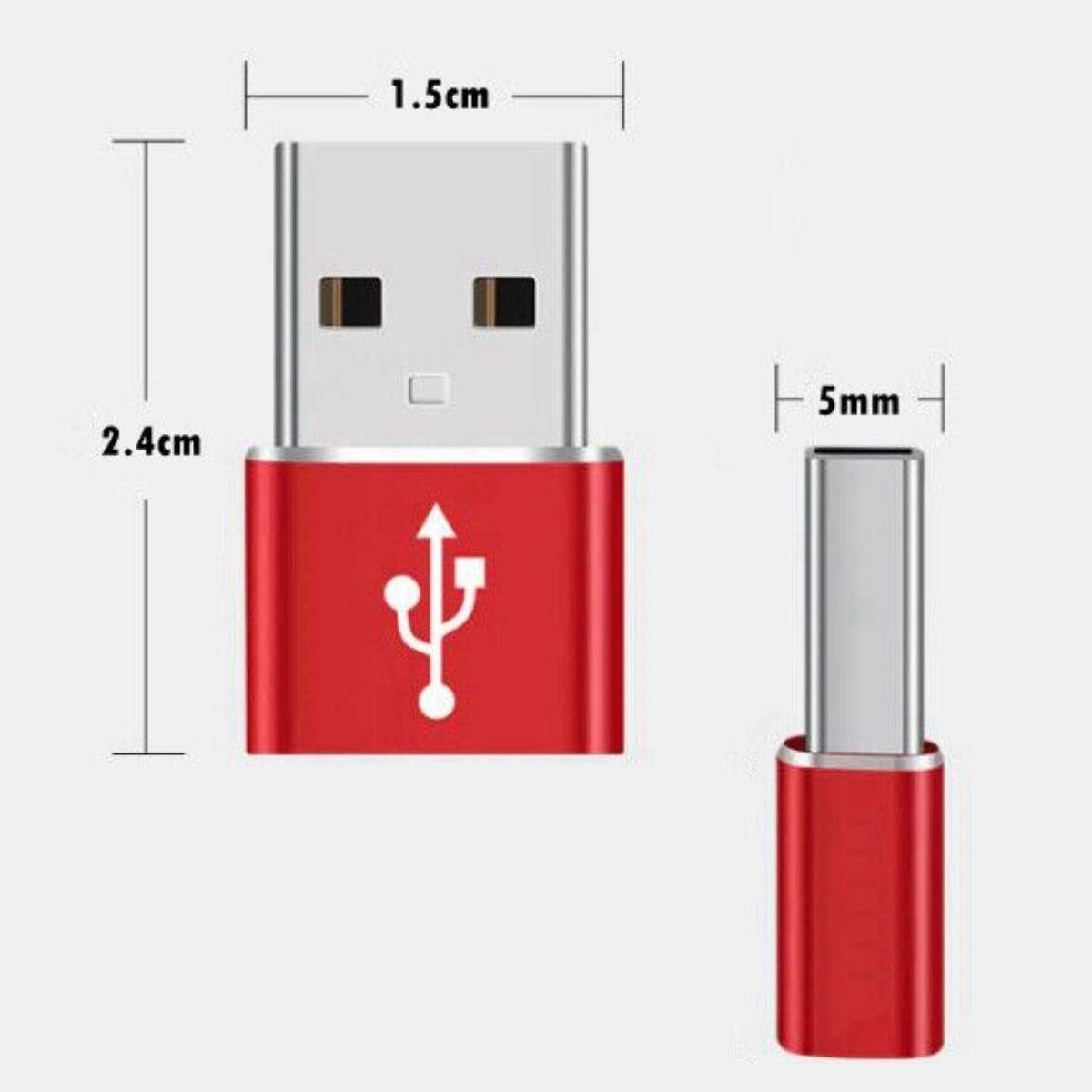 USB&amp;#39;den TYPE-C &amp;#39;ye Dönüştürücü Adaptör Veri Aktarımı Sağlayıcı Şarj Data Çevirici (5563) #5