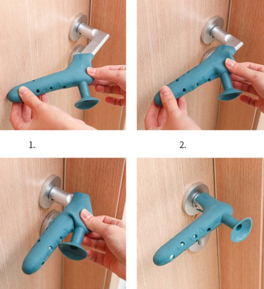 Silikon Wandschutz Türstopper GRAU (5563) #2