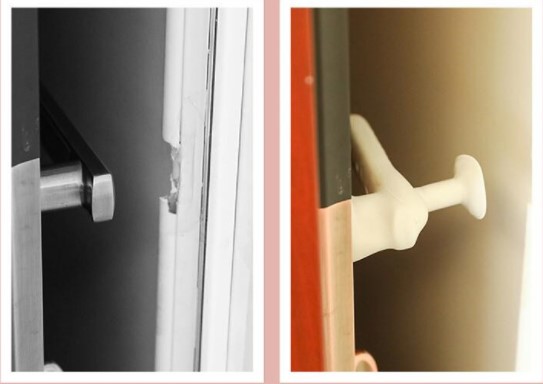 Silikon Wandschutz Türstopper GRAU (5563) #3