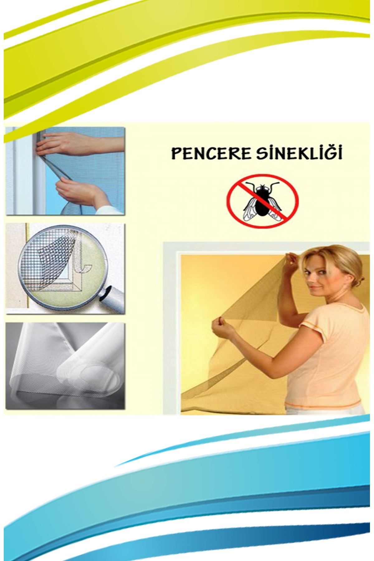 Fenster-Fliegengitter (150 cm x 100 cm) (5563) #3