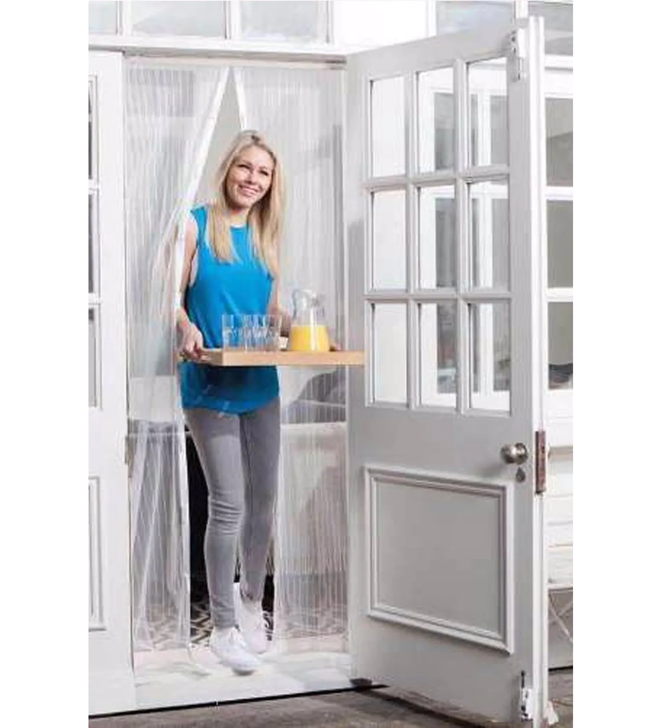 Mıknatıslı Kapı Sinekliği Tül Perde 105 x 205 cm (5563) #4