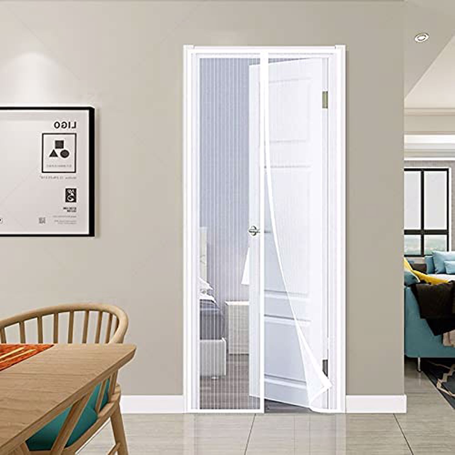 Mıknatıslı Kapı Sinekliği Tül Perde 105 x 205 cm (5563) #4