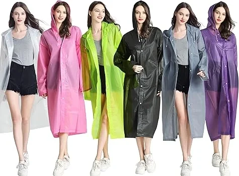Kadın Erkek Yağmurluk Kapüşonlu Çıtçıtlı Eva Raincoat (5563) #2