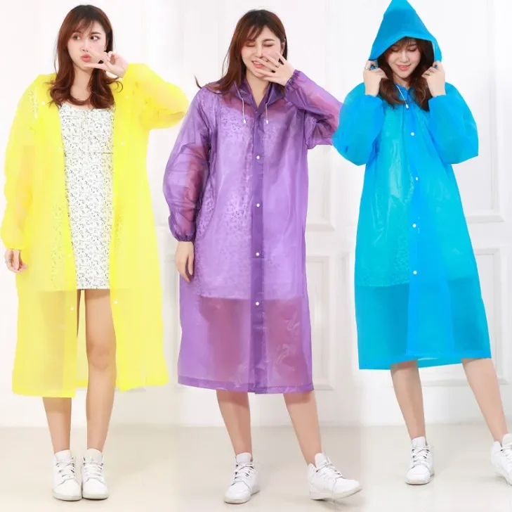 Kadın Erkek Yağmurluk Kapüşonlu Çıtçıtlı Eva Raincoat (5563) #4
