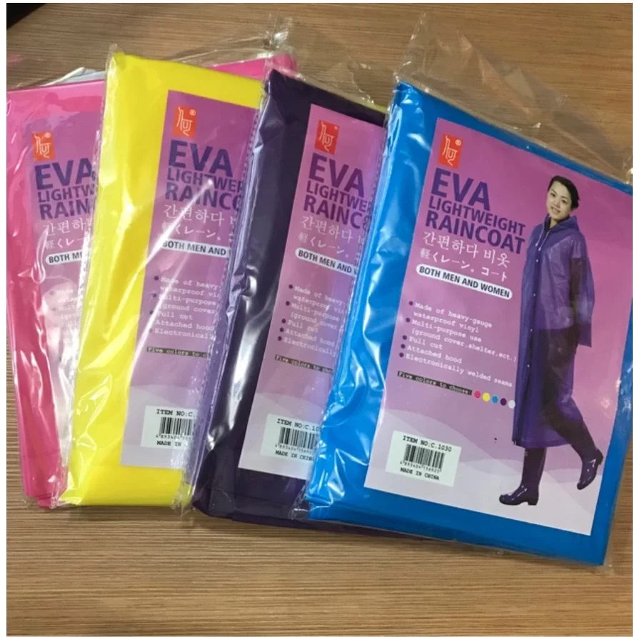 Kadın Erkek Yağmurluk Kapüşonlu Çıtçıtlı Eva Raincoat (5563) #5