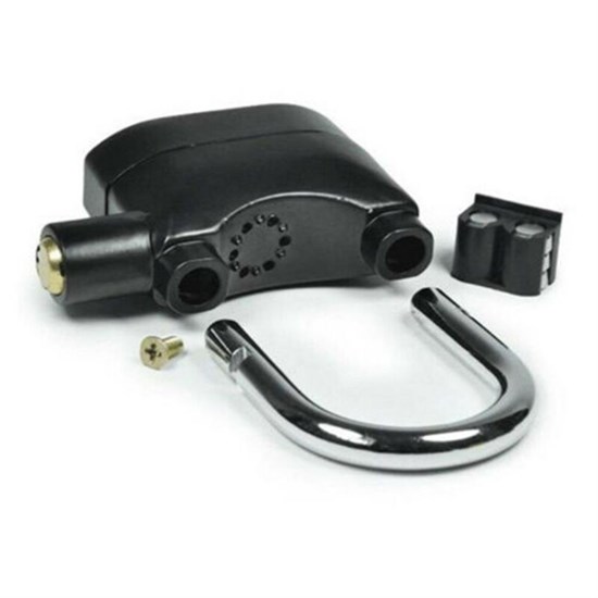 Desibel Schwarz Alarm-Vorhängeschloss mit Mehrfunktion (5563) #3