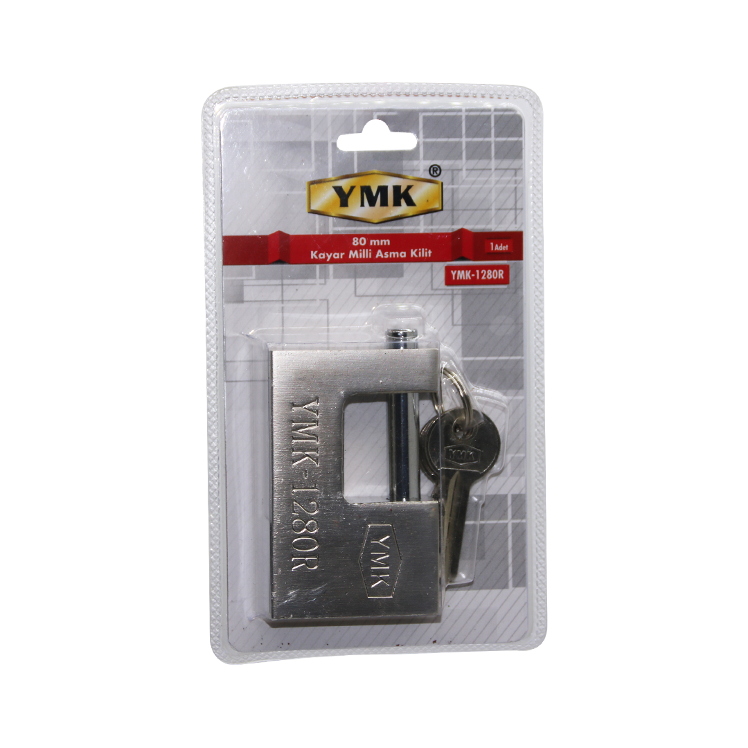 80MM GRİ KAYAR MİLLİ ASMA KİLİT (5563)