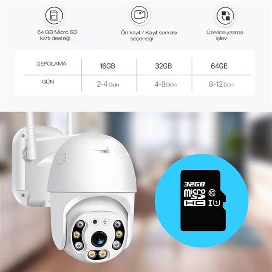 2.0 MP HD Objektiv Indoor/Outdoor wasserdichte IP WiFi Netzwerk Sicherheitskamera (5563) #2