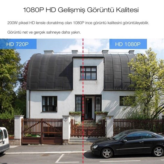 2.0 MP HD Objektiv Indoor/Outdoor wasserdichte IP WiFi Netzwerk Sicherheitskamera (5563) #5