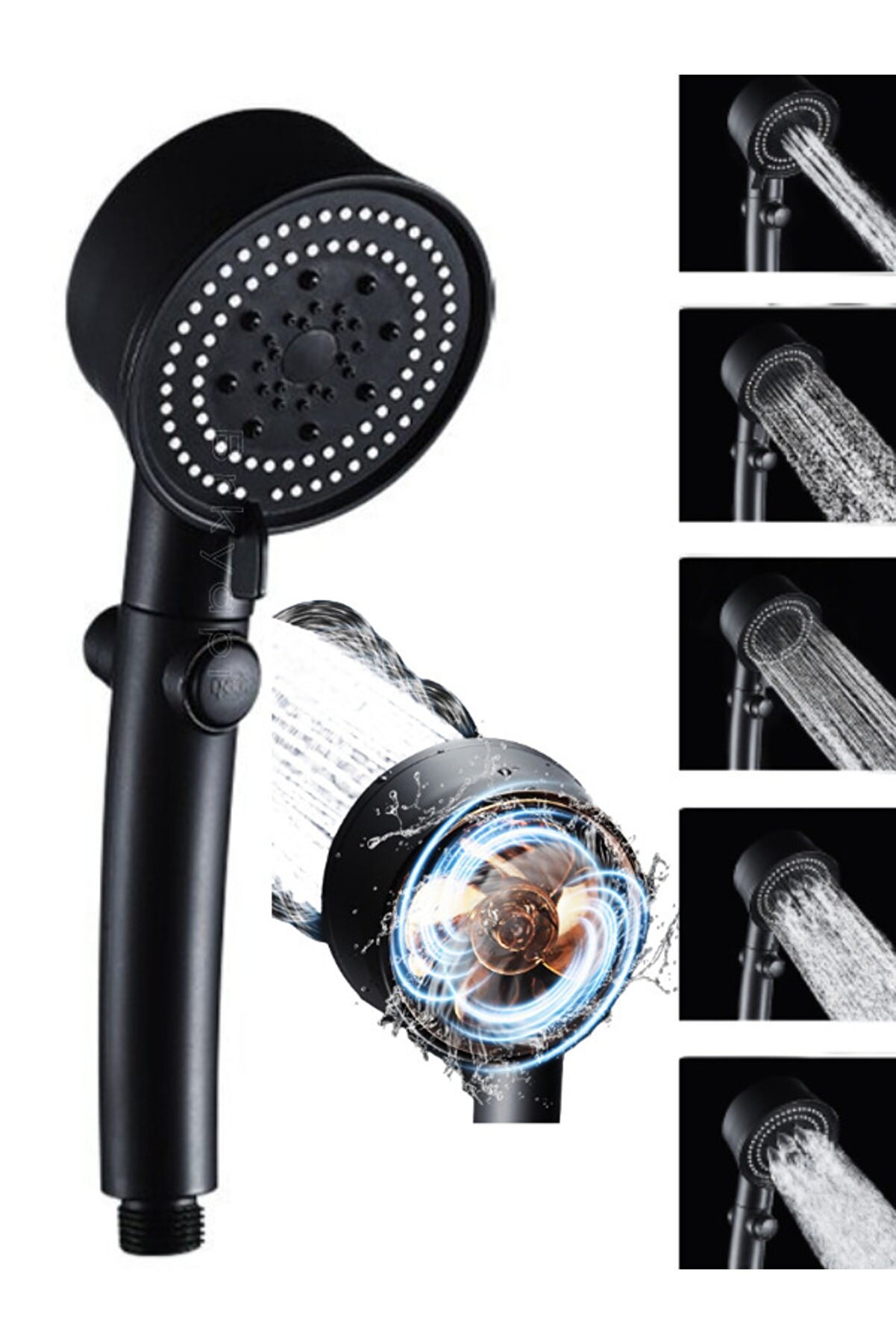 Turbocharged Shower Head with 5 Modes & Cooling Fan Design #2