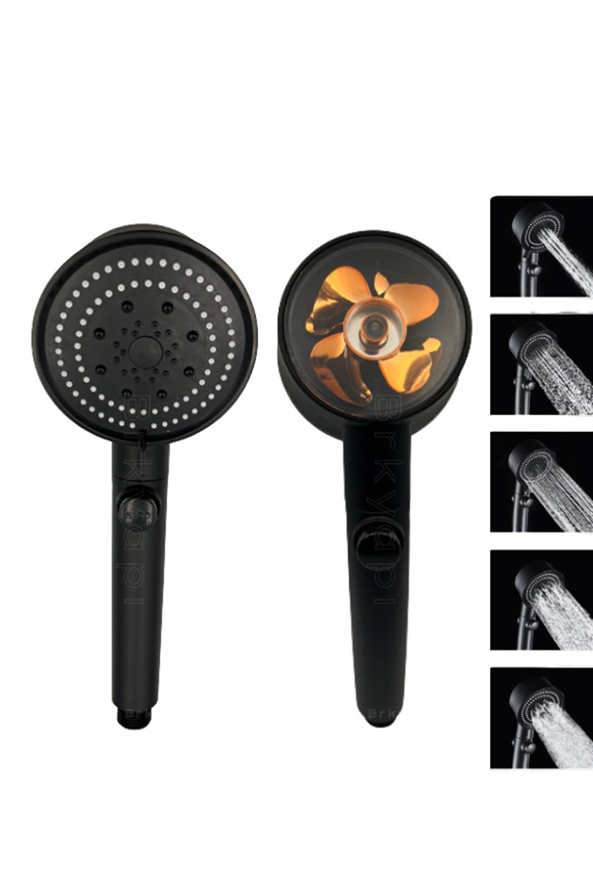 Turbocharged Shower Head with 5 Modes & Cooling Fan Design #5