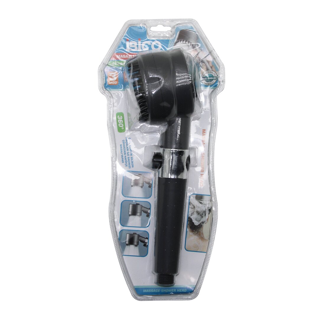 MASAJ UÇLU=ELASTİK SİLİKON  ULTRA DUŞ BAŞLIK  360 DERECE   3 MOD= FONKSİYONLU   SU STOP TUŞLU (5563) #2