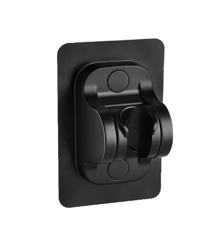 Selbstklebender verstellbarer Duschkopfhalter Schwarz (5563) #2