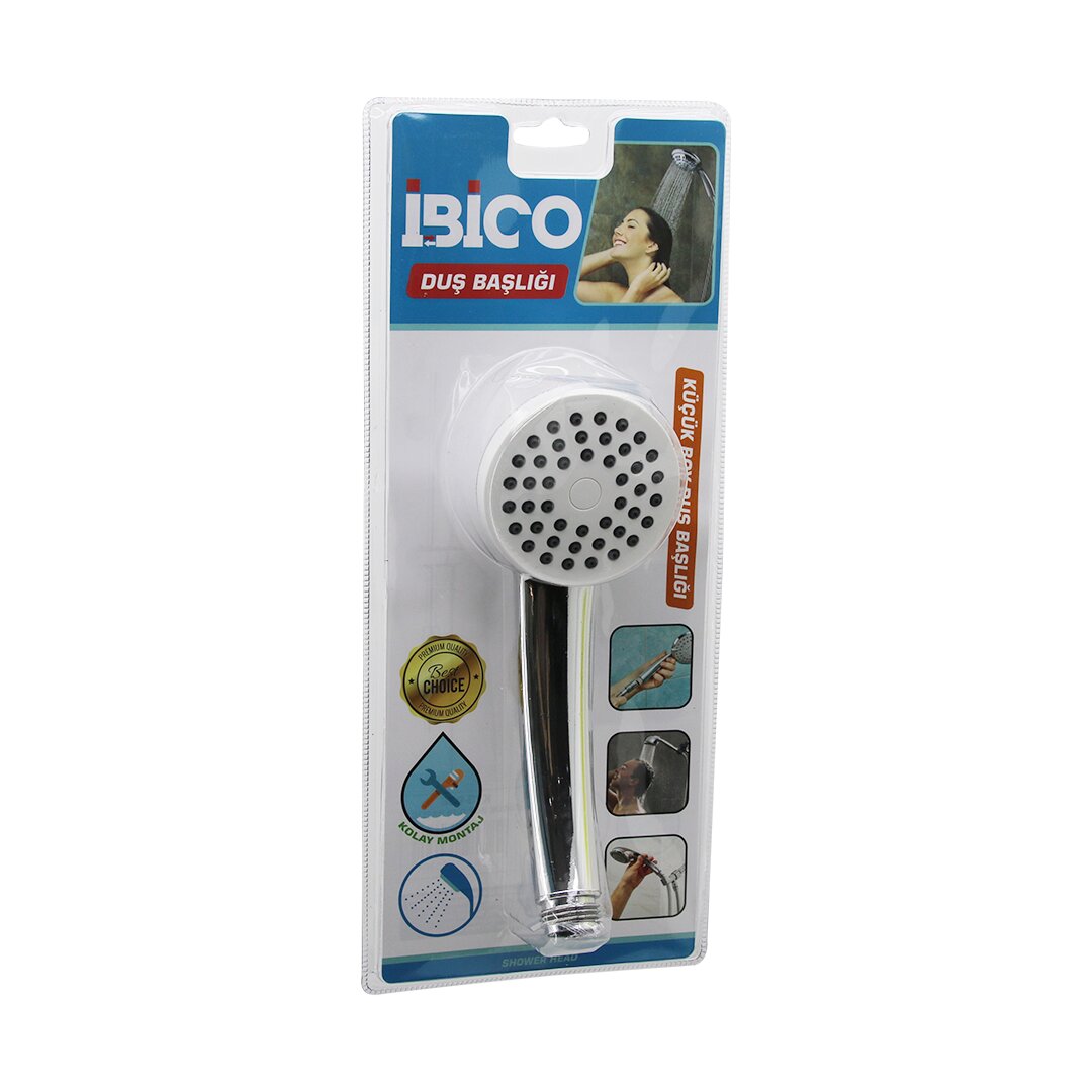 KÜÇÜK BOY YUVARLAK - BOMBELİ=6.7CM DUŞ BAŞLIK VAKUMLU KROM GÖVDE - BEYAZ ZEMİN - SİYAH İĞNE SAP:11.5CM (5563) #2