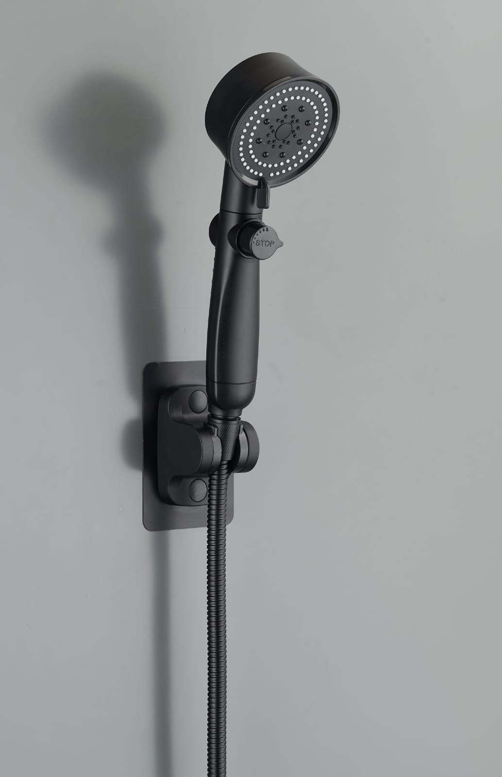 ROYAL SİYAH PERVANELİ KADEMELİ STOPLU  DUŞ BAŞLIK (5563)