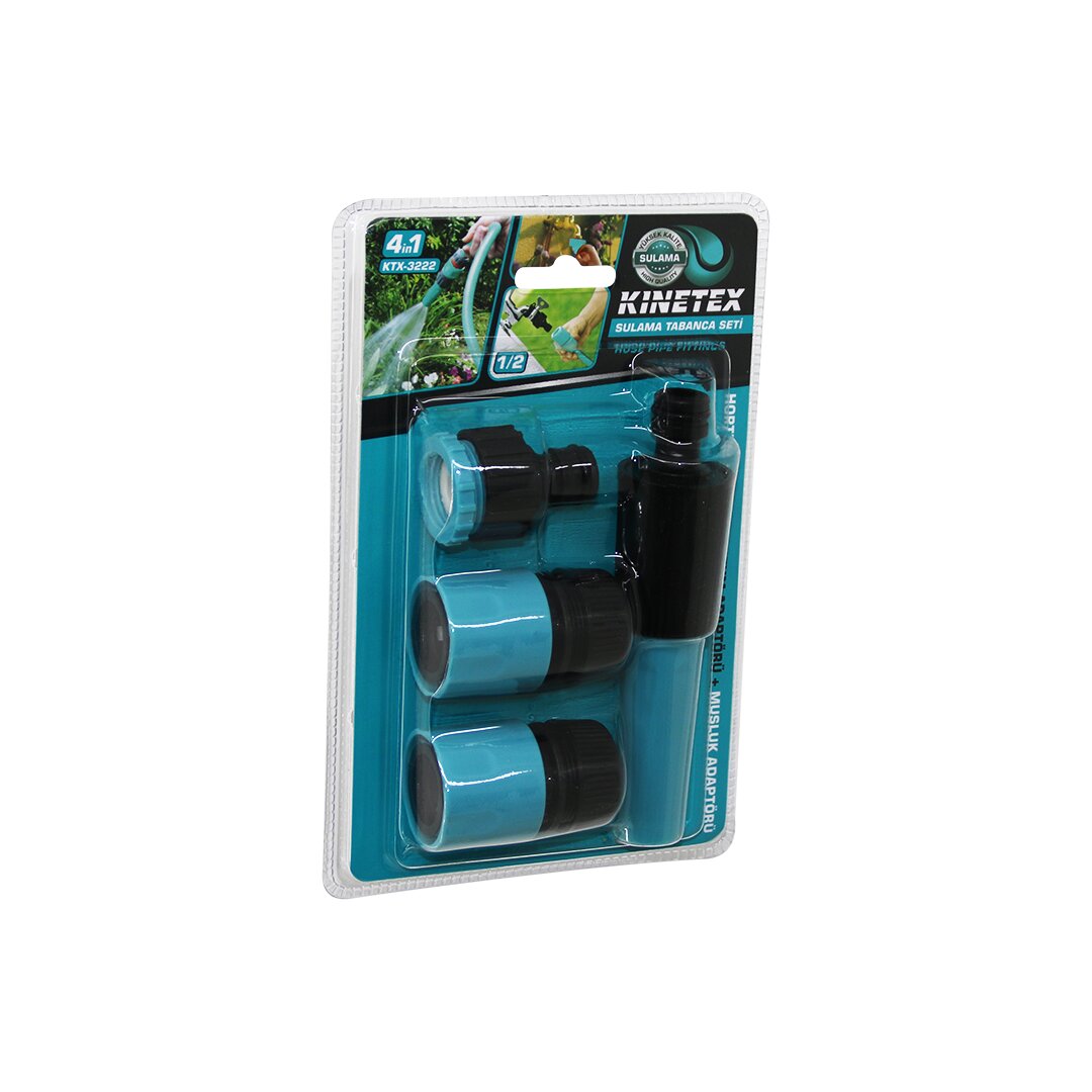 4IN1 - 1/2" Watering Gun Connector Set Hose Nozzle (5563)