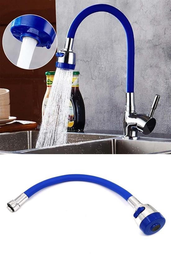 Oynar Başlıklı Tasarruflu Kubar Musluk Borusu ve Başlığı Mavi (5563) #5