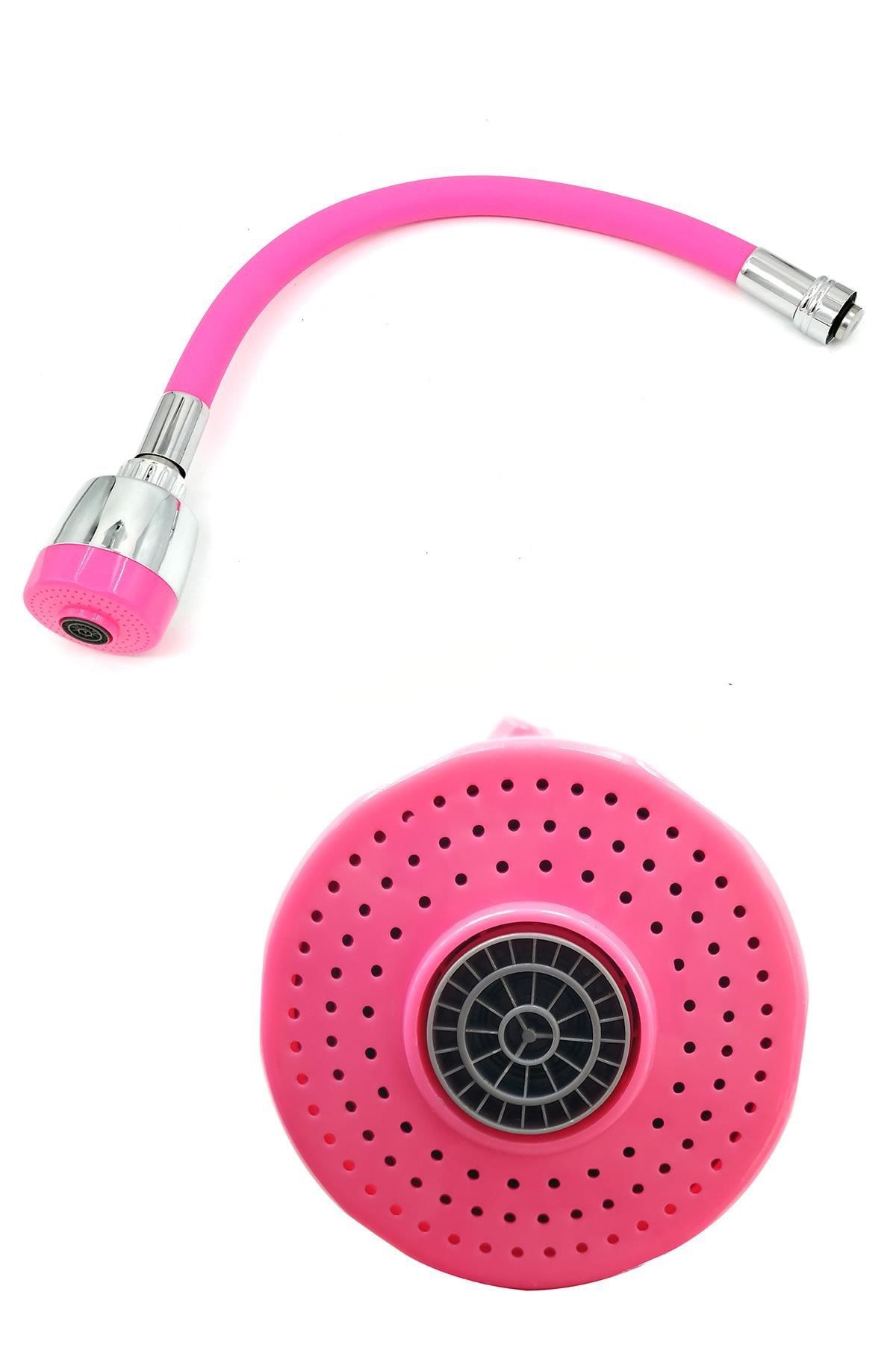 Oynar Başlıklı Tasarruflu Kubar Musluk Borusu ve Başlığı Pembe (5563) #4