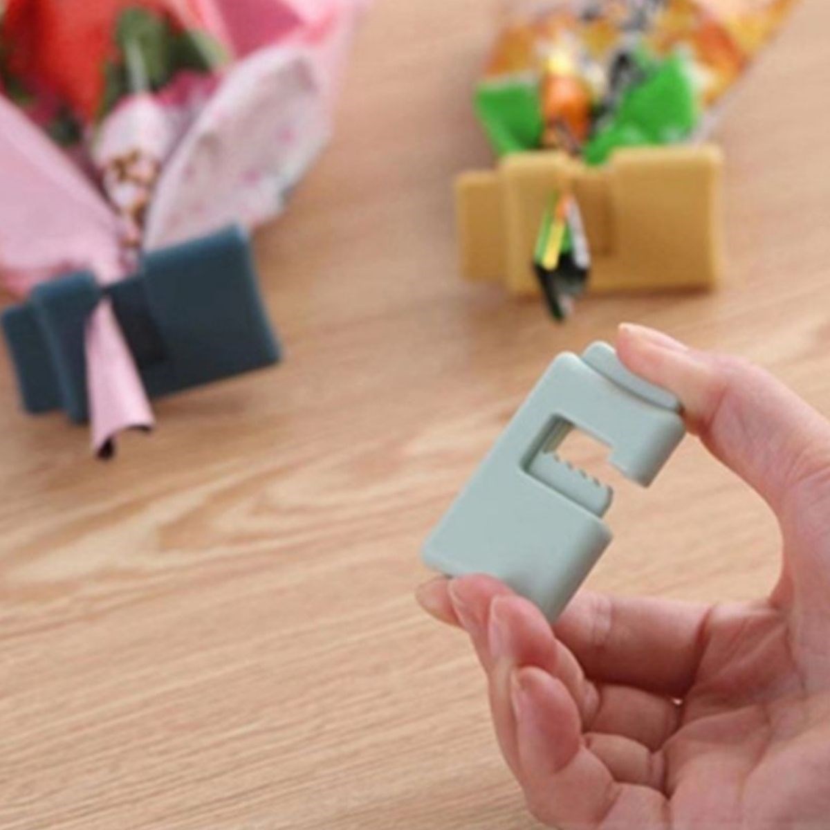 6&amp;apos;lı Hava Sızdırmaz Poşet Torba Ambalaj Ve Paket Kıstırmalı Kapatma Klipsi (5563) #4