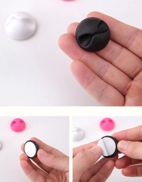 Schwarz-Weiße Kabelklemmen 10er Set (5563) #3