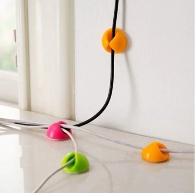 Schwarz-Weiße Kabelklemmen 10er Set (5563) #5