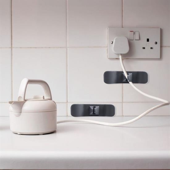 6&amp;#39;lı Pratik Kablo Toparlayıcı Yapışkanlı Klips Mutfak Air Fryer Kettle Kahve Tost Makinası (5563) #2