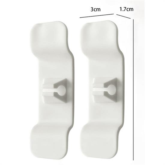 6&amp;#39;lı Pratik Kablo Toparlayıcı Yapışkanlı Klips Mutfak Air Fryer Kettle Kahve Tost Makinası (5563) #4