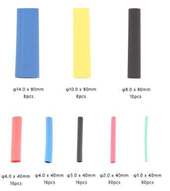 164 Parça Set Isıyla Daralan Makaron Kablo Koruyucu Kılıf (5563) #5