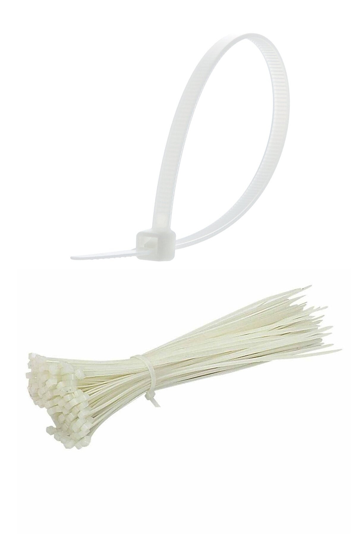 100 Adet Plastik Cırt Kelepçe Kablo Bağı Kablo Düzenleyici- 3.6 X 150 MM (5563) #2