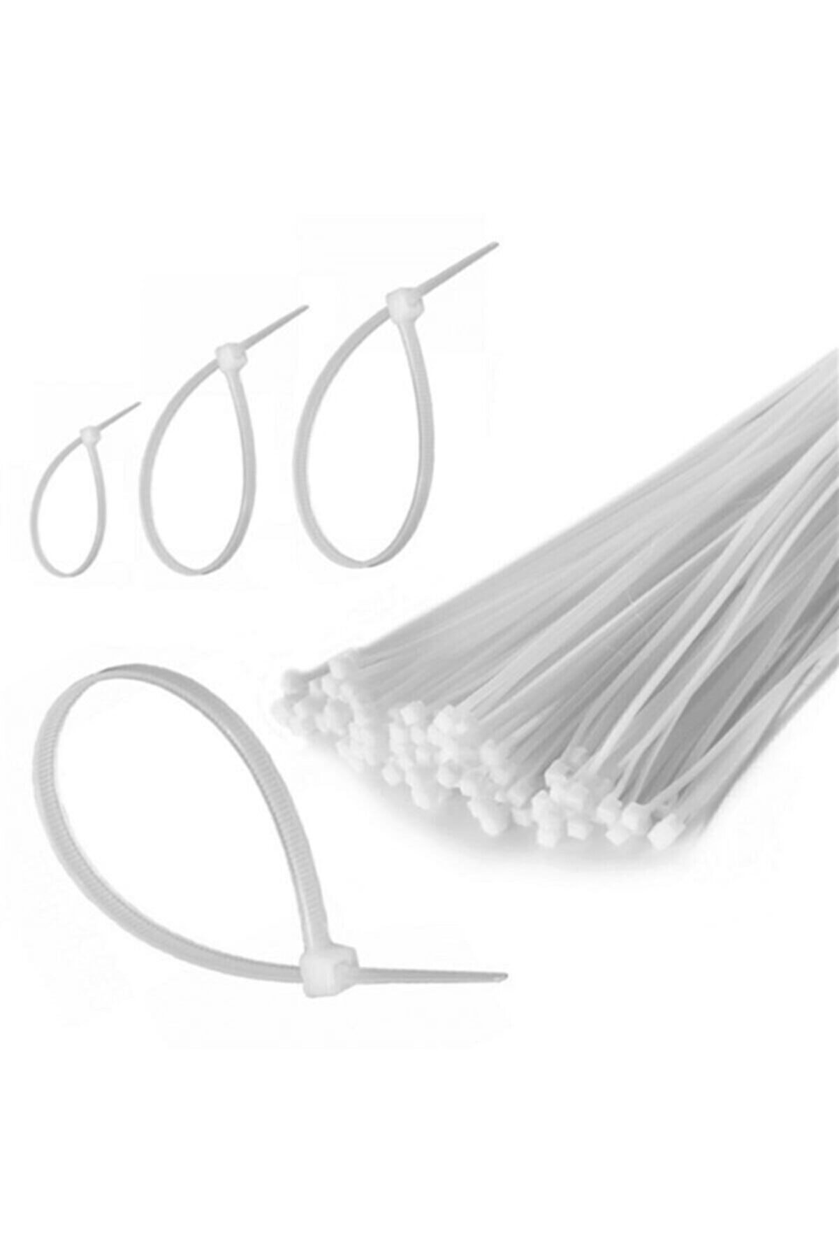 100 Adet Plastik Cırt Kelepçe Kablo Bağı Kablo Düzenleyici- 3.6 X 150 MM (5563) #3