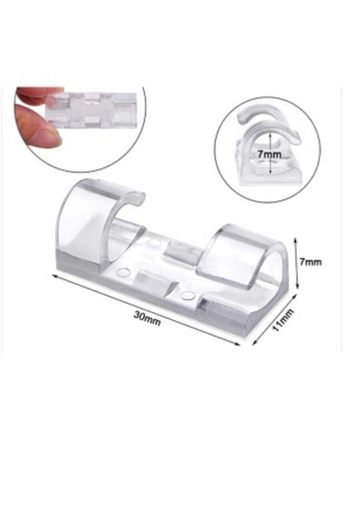 Kabelclips 20er Set Kabelorganizer Wandkleber Fliesen Glas (5563) #3