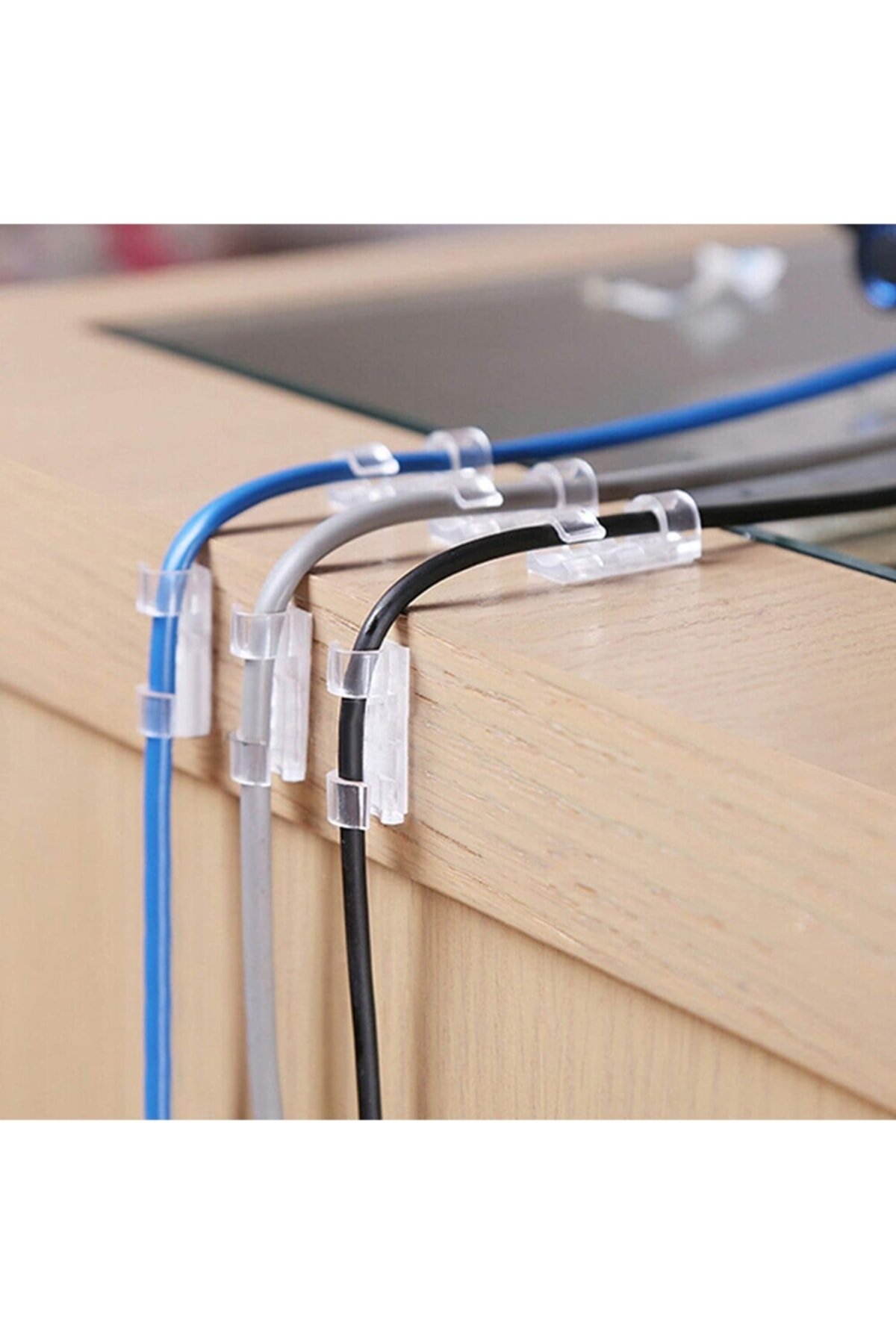 Kabelclips 20er Set Kabelorganizer Wandkleber Fliesen Glas (5563) #4