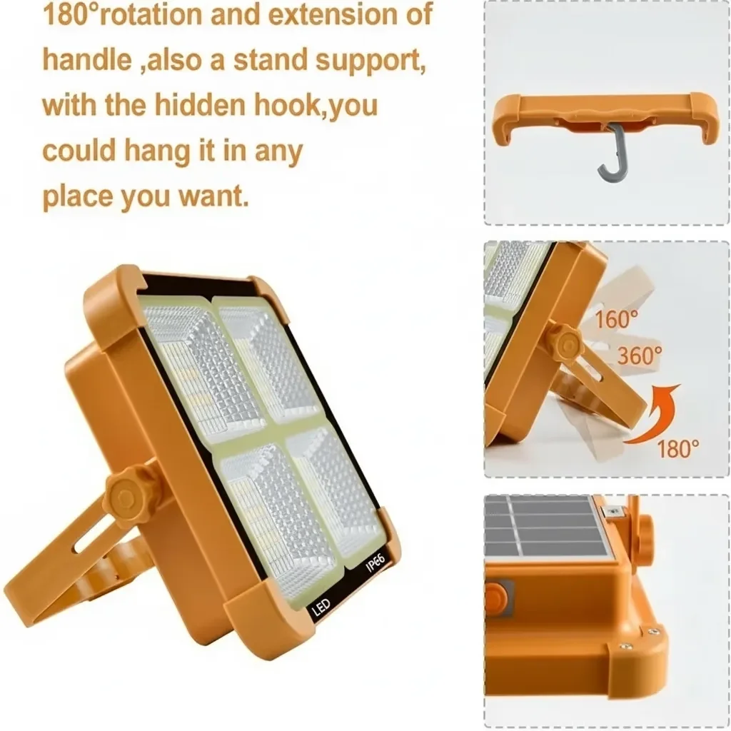 ProKAMA Ledli Solar Projektör 200W BK-200W (5563) #4