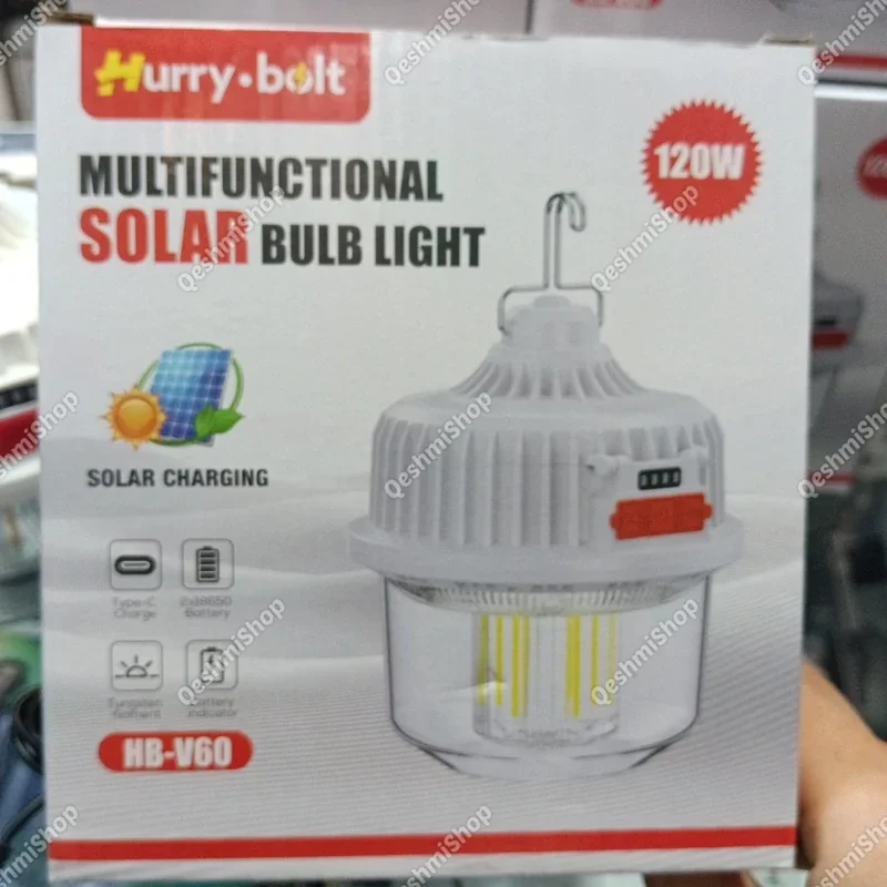 Hurry Bolt Çok Amaçlı Güneş Enerjili Lamba Model HB-V60 120W