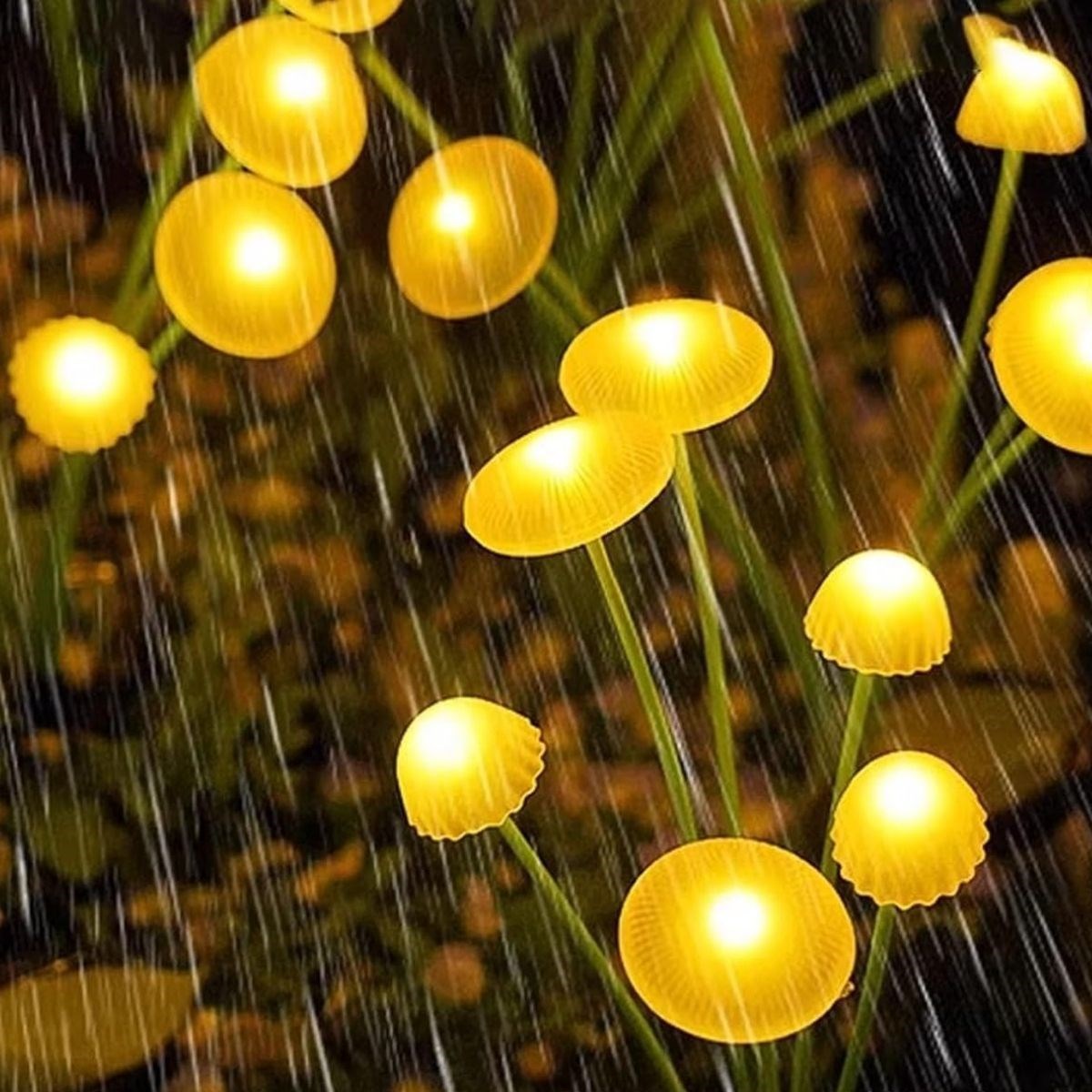 2x Solar-Pilzleuchte für den Garten – LED Außenbeleuchtung mit Bewegungssensor (5563) #3