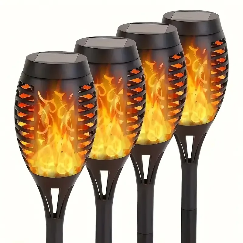 12 Ledli Alevli Solar Bahçe Aydınlatma  (5563) #3