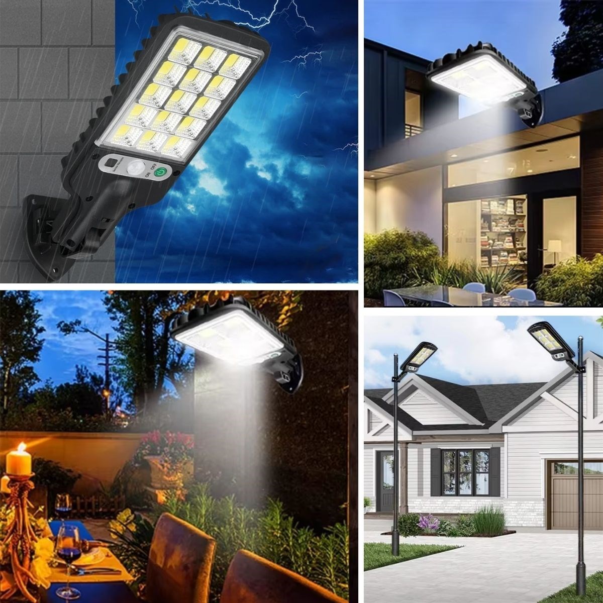 Solar-Wandleuchte mit 3 Lichtmodi und Fernbedienung (5563) #4