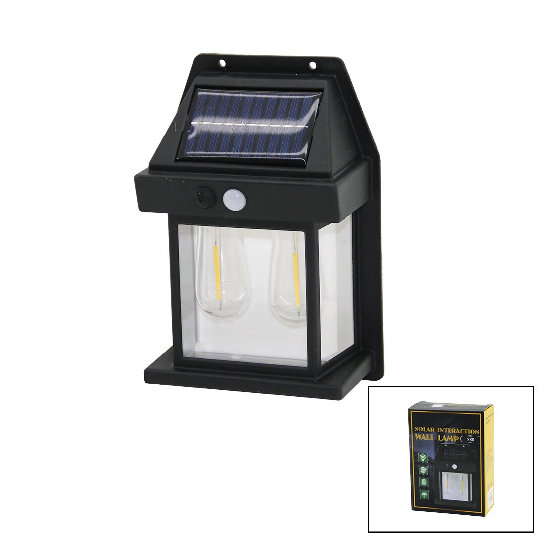 2 LAMBA SOLAR - SENSÖRLÜ APLİK DUVAR LAMBASI DIŞ MEKAN 5.5V